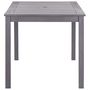 Voir la diapositive 3 : VIDAXL Table de jardin Delavage gris 140x80x74 cm Bois d'acacia massif