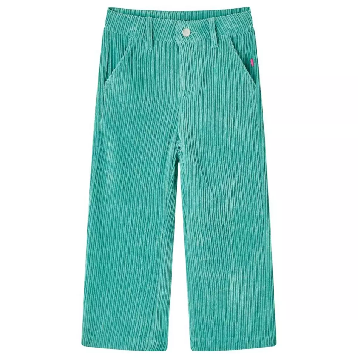 VIDAXL Pantalons pour enfants velours cotele vert menthe 104