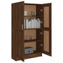 Voir la diapositive 4 : VIDAXL Bibliotheque Chene marron 82,5x30,5x150 cm Bois d'ingenierie
