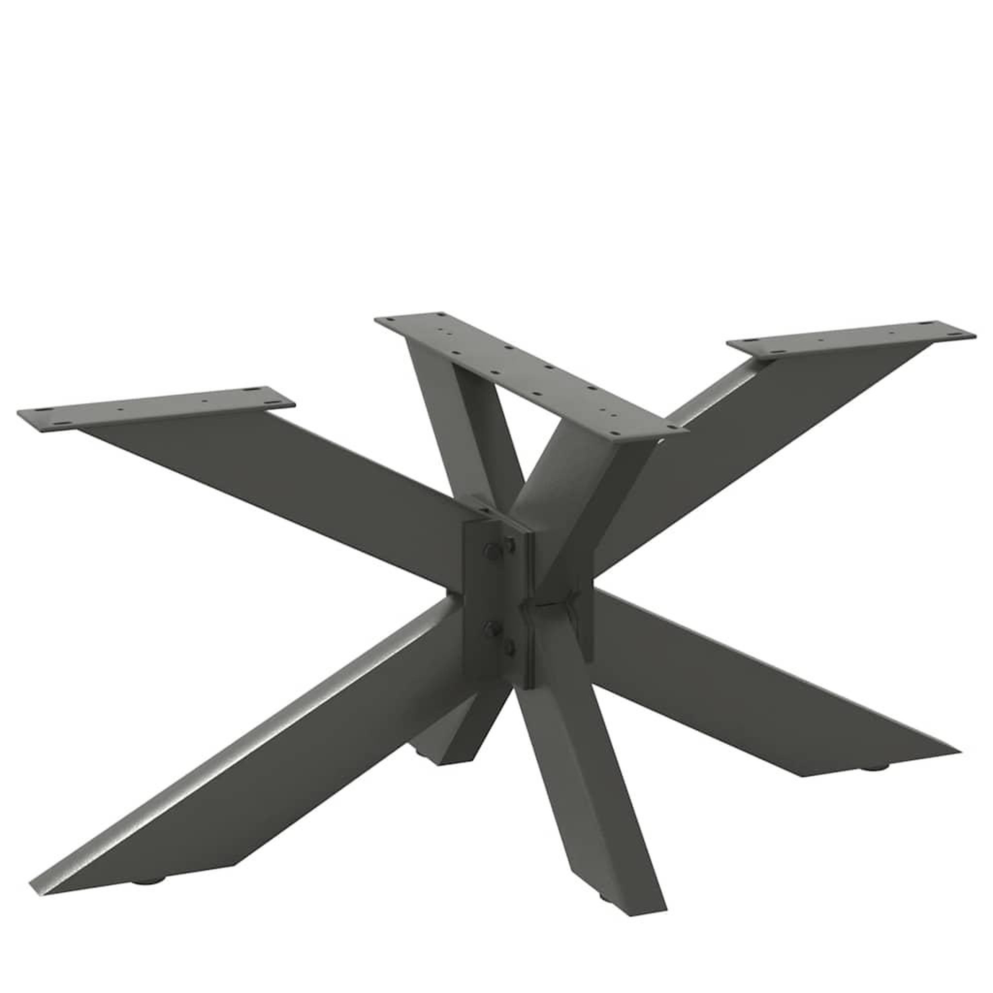 VIDAXL Pied de table a manger forme d'araignee 98x58x(42-43) cm