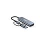Voir la diapositive 3 : URBAN FACTORY Hub USB Urban Factory HUB USB 4 PORTS USB 3.0 + ADAPTATEUR USB A FEMELLE USB C MALE GRIS SIDERAL
