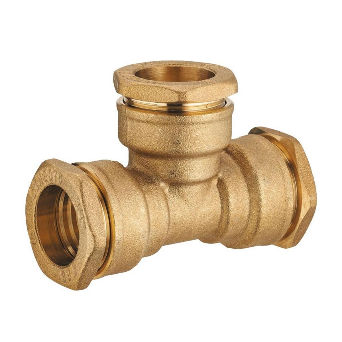 RAIN Raccord laiton té à compression d25 ply