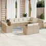 Voir la diapositive 1 : VIDAXL Salon de jardin avec coussins 12 pcs beige resine tressee