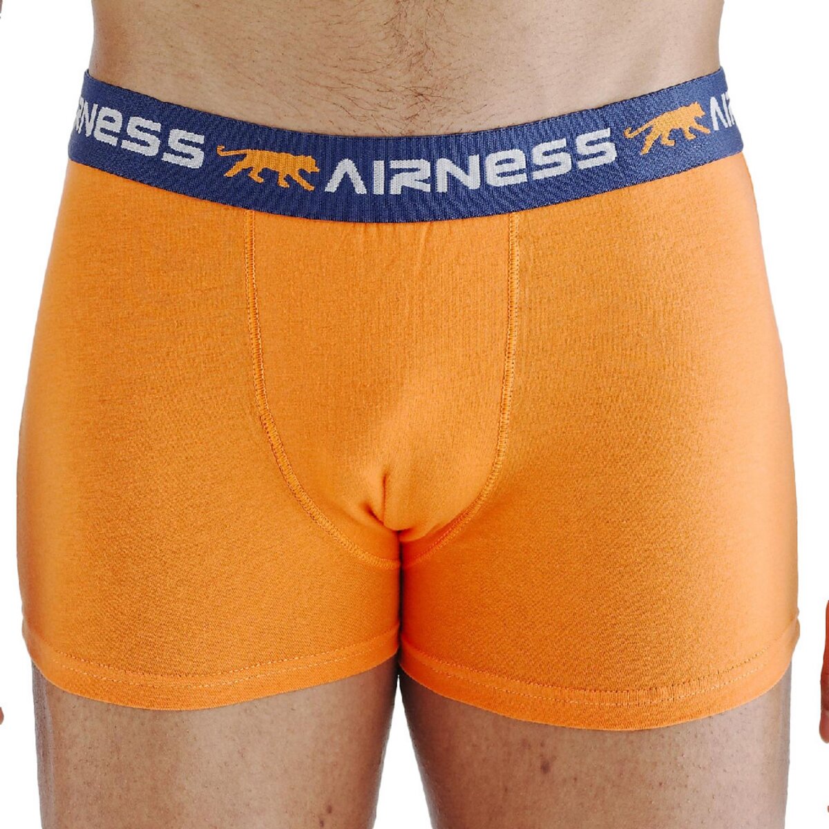 Boxer Orange Marine Homme Airness