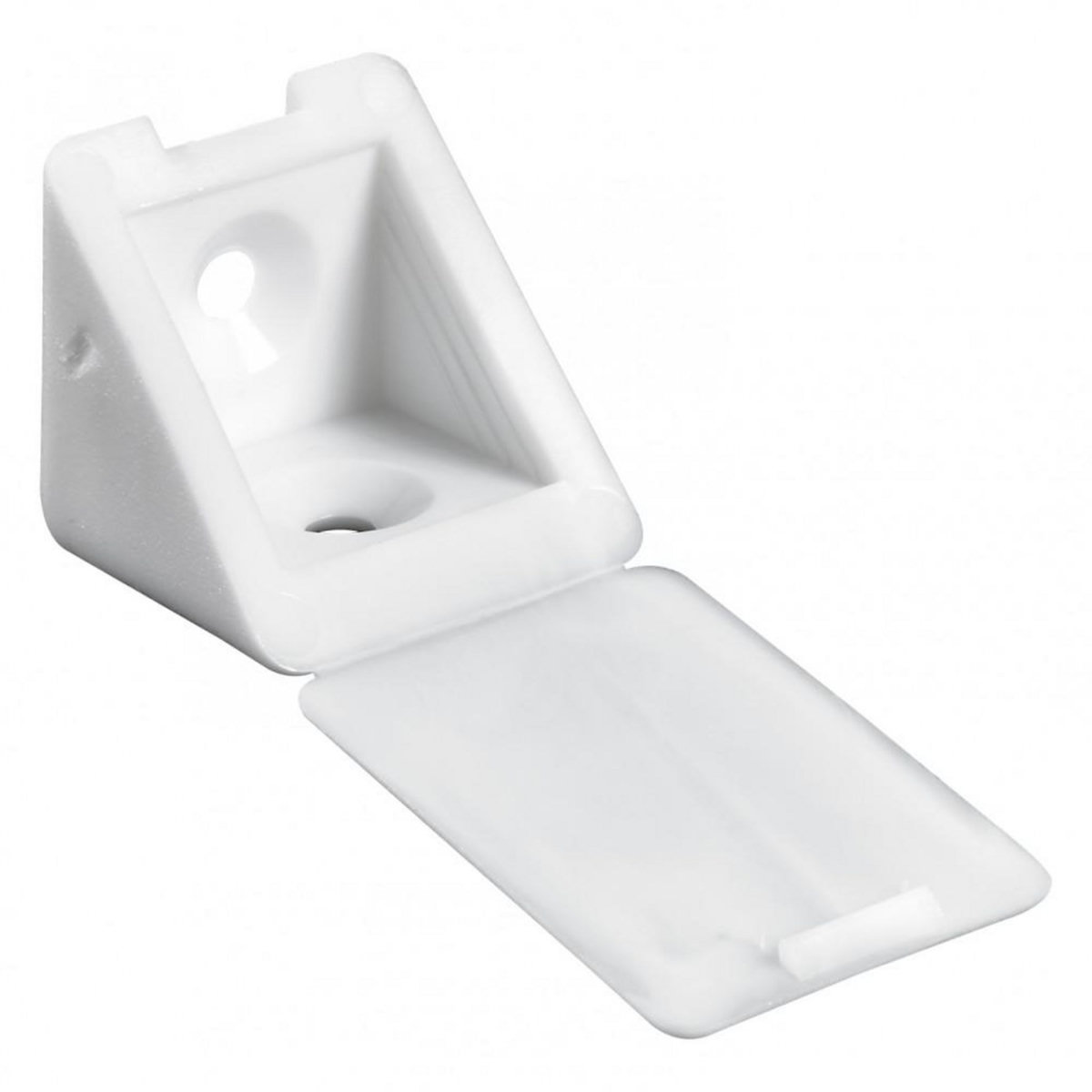 CENTRALE BRICO Lot de 20 raccords d'angle plastique brut HETTICH, l.23 mm