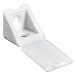 CENTRALE BRICO Lot de 20 raccords d'angle plastique brut HETTICH, l.23 mm