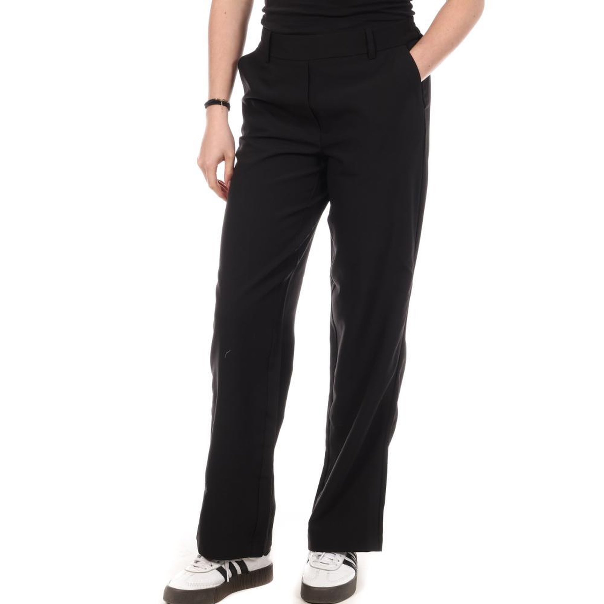 Vero Moda Pantalon Straight Noir Femme Vero Moda Barba. Coloris disponibles : Noir