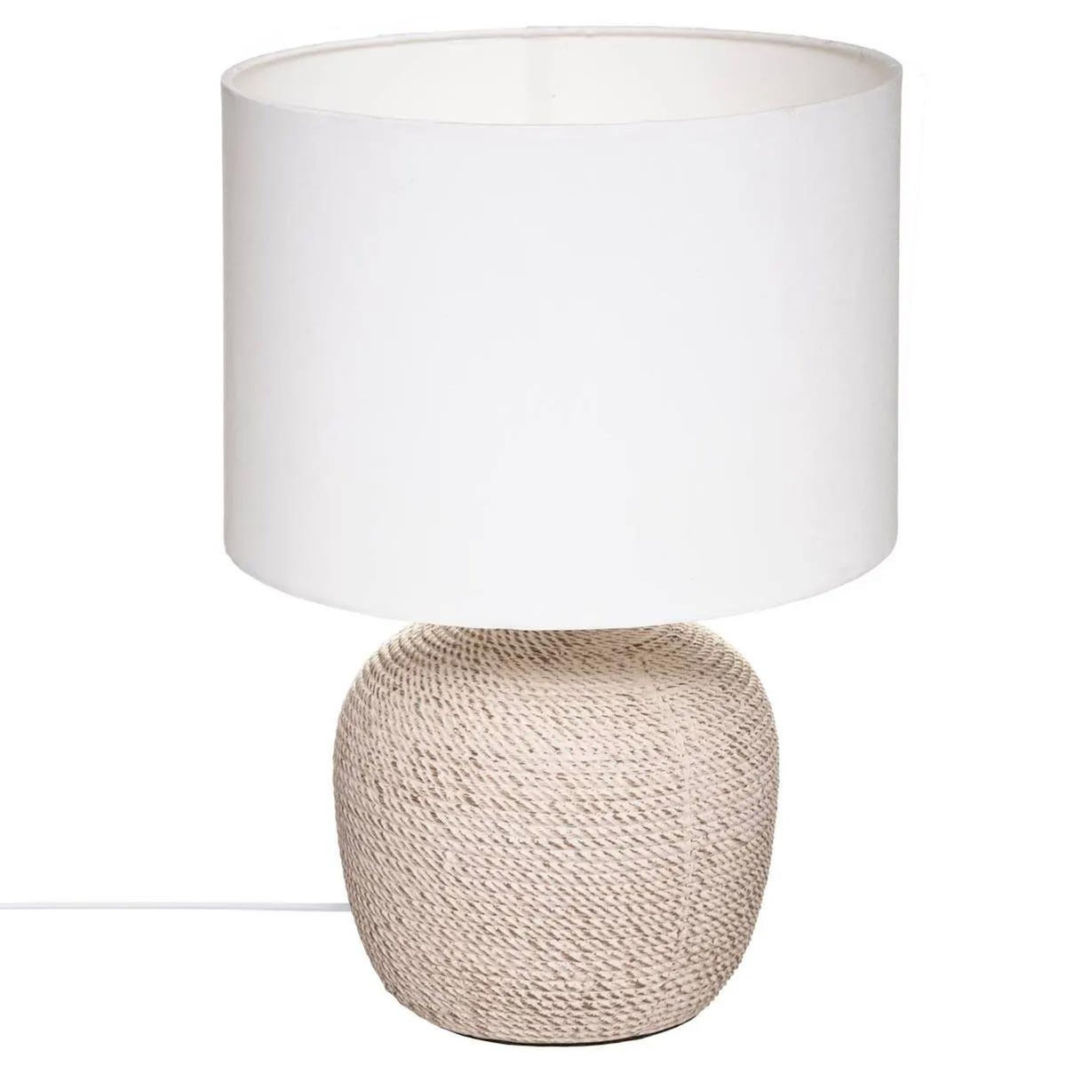 ATMOSPHERA Lampe à Poser en Céramique  Davia  39cm Blanc
