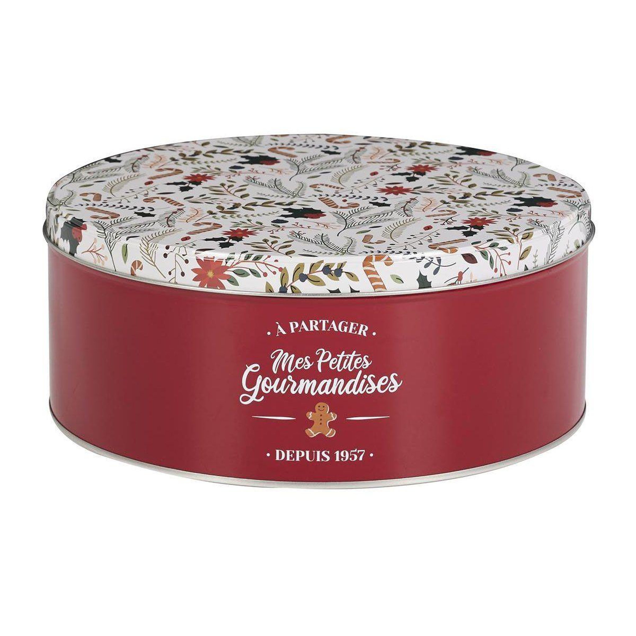 Voir la diapositive 3 : The Home Deco Factory Lot de 3 boîtes en métal  mes petites gourmandises  25cm rouge