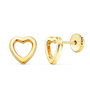 Voir la diapositive 1 : L'ATELIER D'AZUR Boucles d'Oreilles Or 18 Carats 750/000 Jaune - Coeurs
