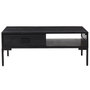 Voir la diapositive 3 : VIDAXL Table basse Noir 90x50x35 cm Bois de pin massif