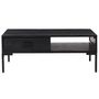Voir la diapositive 3 : VIDAXL Table basse Noir 90x50x35 cm Bois de pin massif