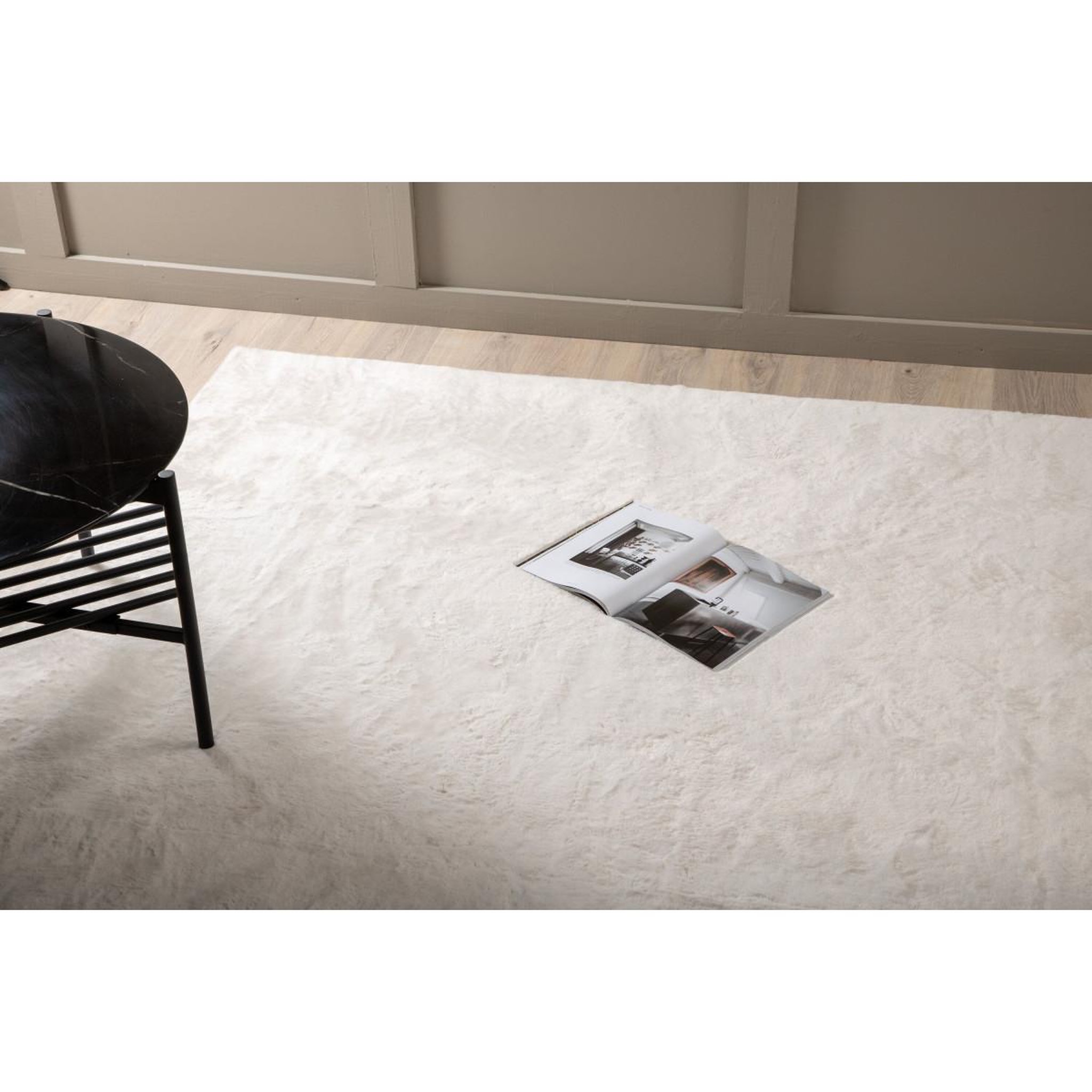 Voir la diapositive 4 : Paris Prix Tapis design  nina  160x230cm blanc