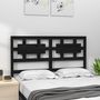 Voir la diapositive 3 : VIDAXL Tete de lit Noir 145,5x4x100 cm Bois massif de pin