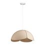 Voir la diapositive 4 : OSTARIA Suspension métal Lys beige blanche