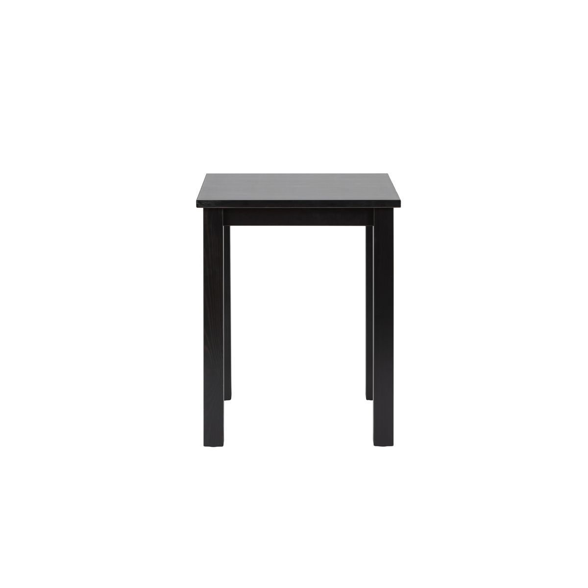 Paris Prix Table d'Appoint en Bois Massif  Lito  55cm Noir Laqué