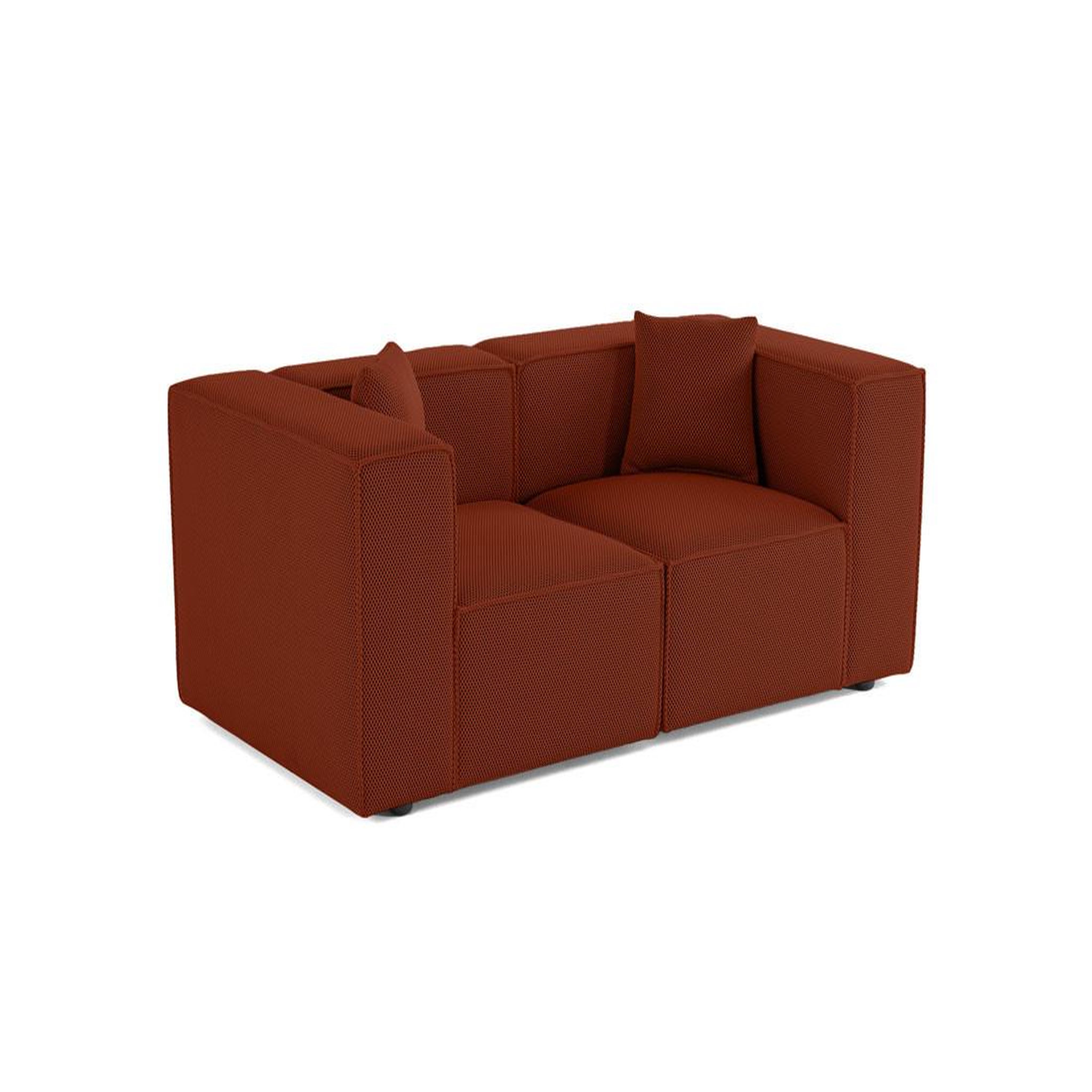 Voir la diapositive 3 : LISA DESIGN Arty - canapé modulable 2 places - en tissu mailles 3d