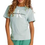 CALVIN KLEIN JEANS T Shirt  Fille Calvin Klein Jeans IU0IU00676. Coloris disponibles : Bleu