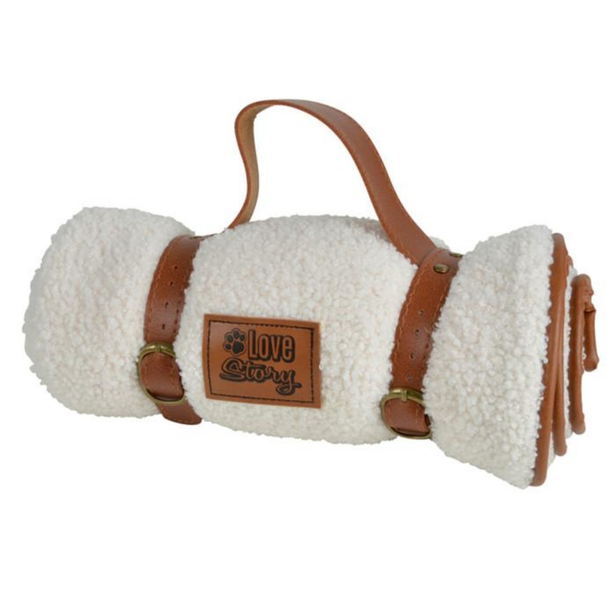 Paris Prix Plaid pour Chien & Chat  Wooly  50x70cm Écru