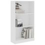 Voir la diapositive 3 : VIDAXL Bibliotheque 3 niveaux Blanc 60x24x109 cm Bois d'ingenierie