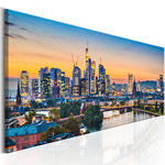 Paris Prix Tableau Imprimé  Evening in Frankfurt. Coloris disponibles : Multicolore