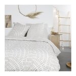 Today Parure de lit Mawira - 2 personnes - 260 x 240 cm - 100% coton - Beige Motif Ethnique - TODAY