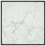 VIDAXL Table basse Noir avec verre marbre blanc 90x90x50 cm
