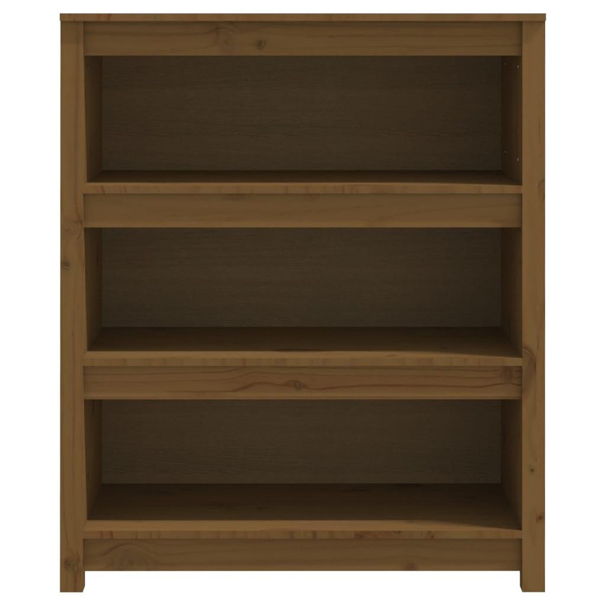 Voir la diapositive 5 : VIDAXL Bibliotheque Marron miel 80x35x97 cm Bois de pin massif