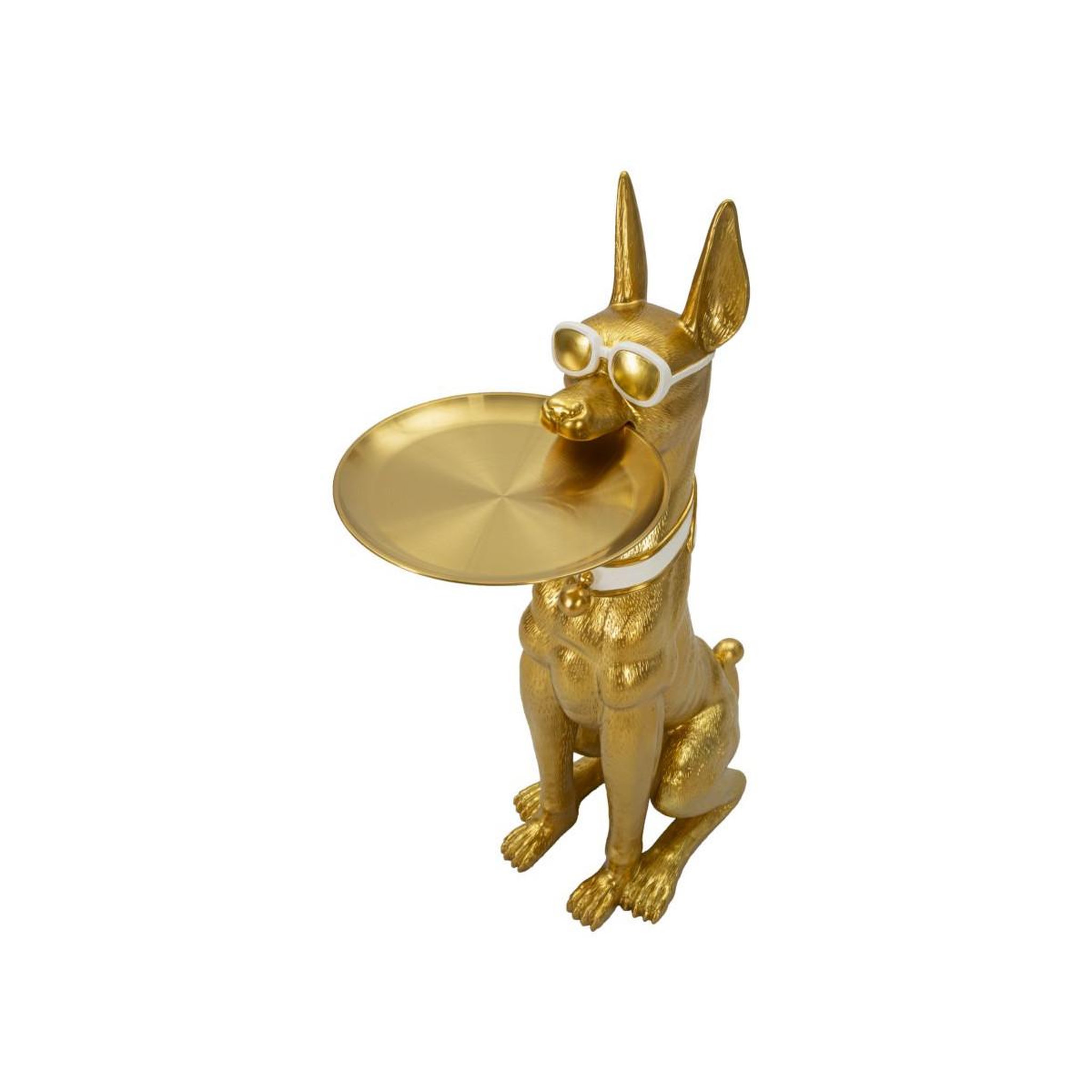 Voir la diapositive 4 : Paris Prix Vide-Poche Statue Chien  Muscle  91cm Or