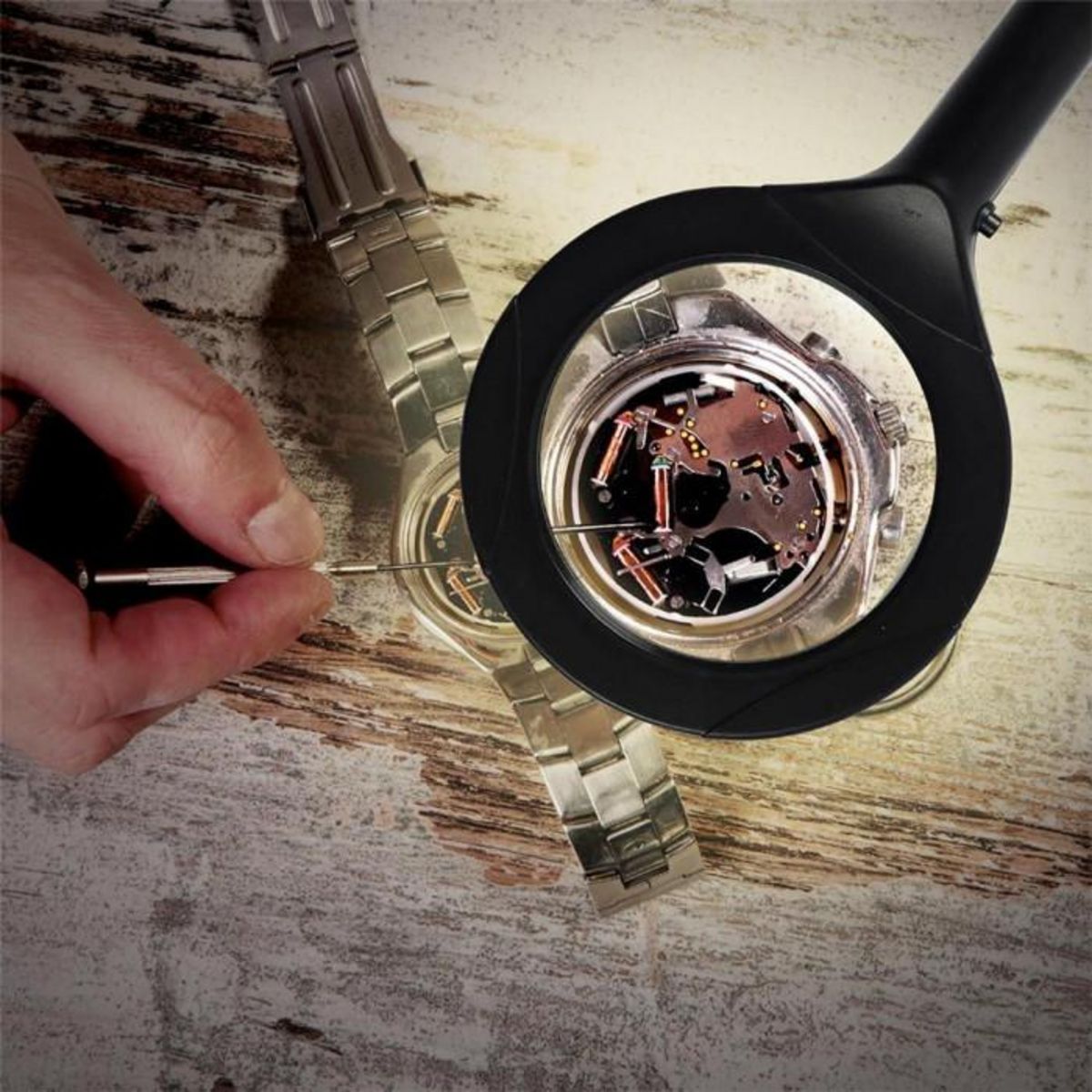 Paris Prix Loupe LED  Grossissement  24cm Noir