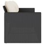 Voir la diapositive 5 : VIDAXL Canape de jardin avec coussins 3 places noir resine tressee