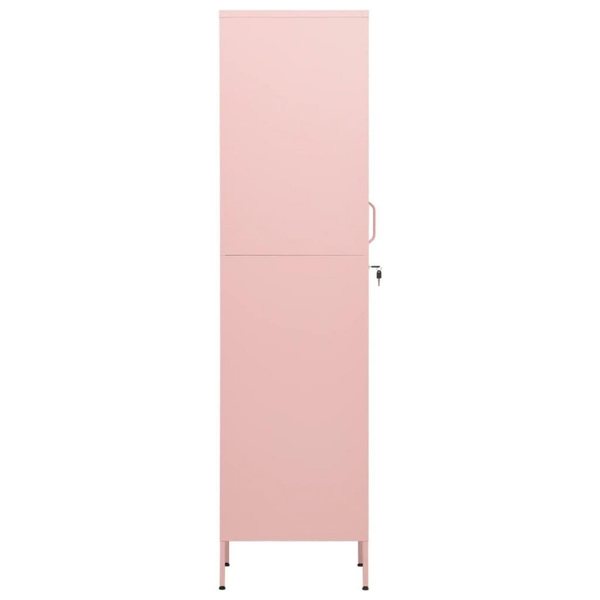 VIDAXL Armoire a casiers Rose 35x46x180 cm Acier