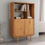 Voir la diapositive 3 : IDIMEX Buffet haut SIMONA H 133 cm en bois massif