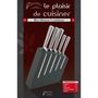 Voir la diapositive 3 : Dubost Bloc couteaux Kimono Noir + 5 couteaux Inox