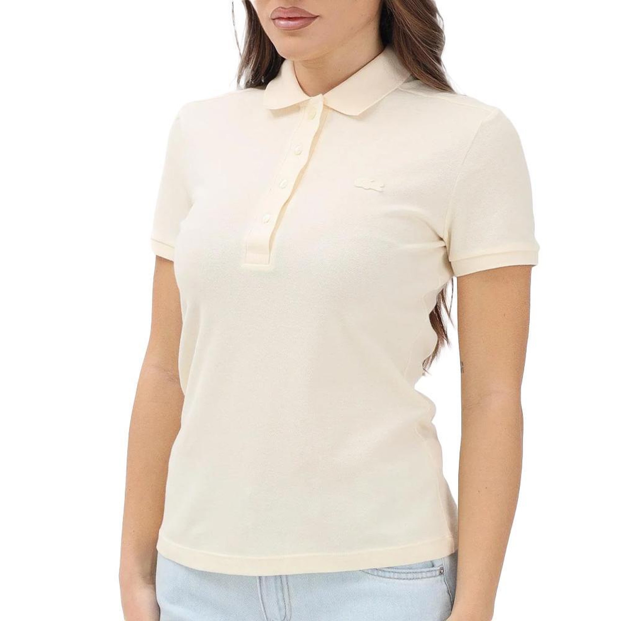 Lacoste Polo Jaune Femme Lacoste PF5462-031. Coloris disponibles : Jaune