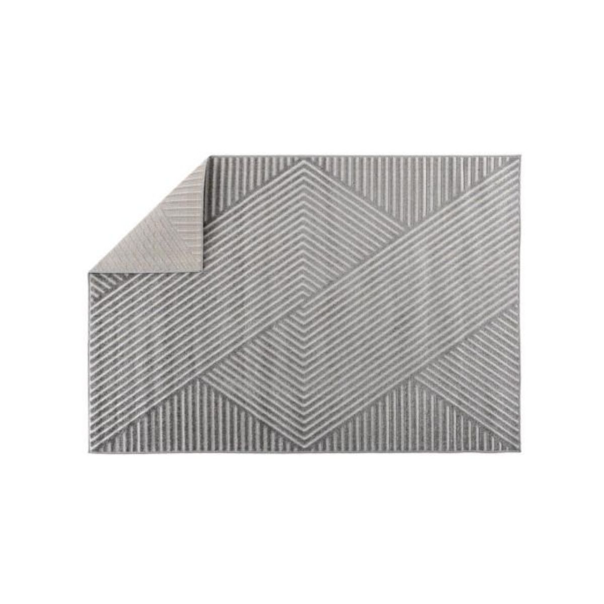 Paris Prix Tapis Déco  Aron Solar  200x290cm Gris