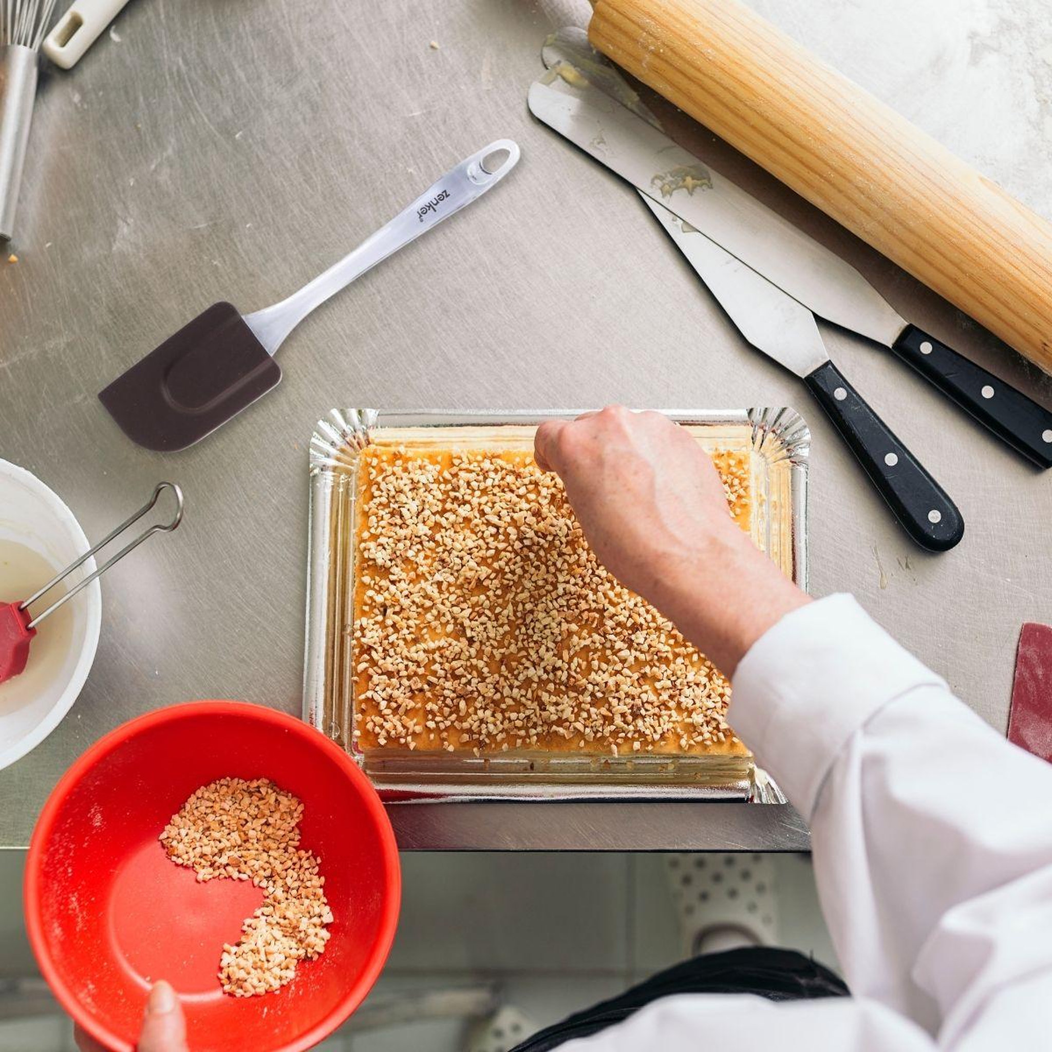 Voir la diapositive 2 : ZENKER Spatule de cuisine et de pâtisserie 26 cm Zenker Smart Pastry