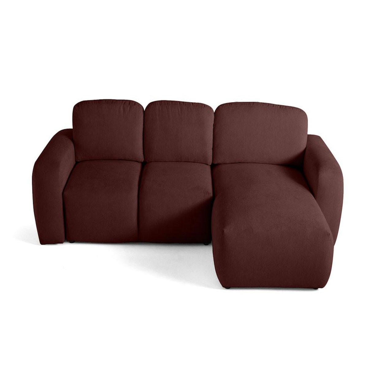 LISA DESIGN Sorrente - canapé d'angle réversible - convertible avec coffre - 4 places - en tissu texturé