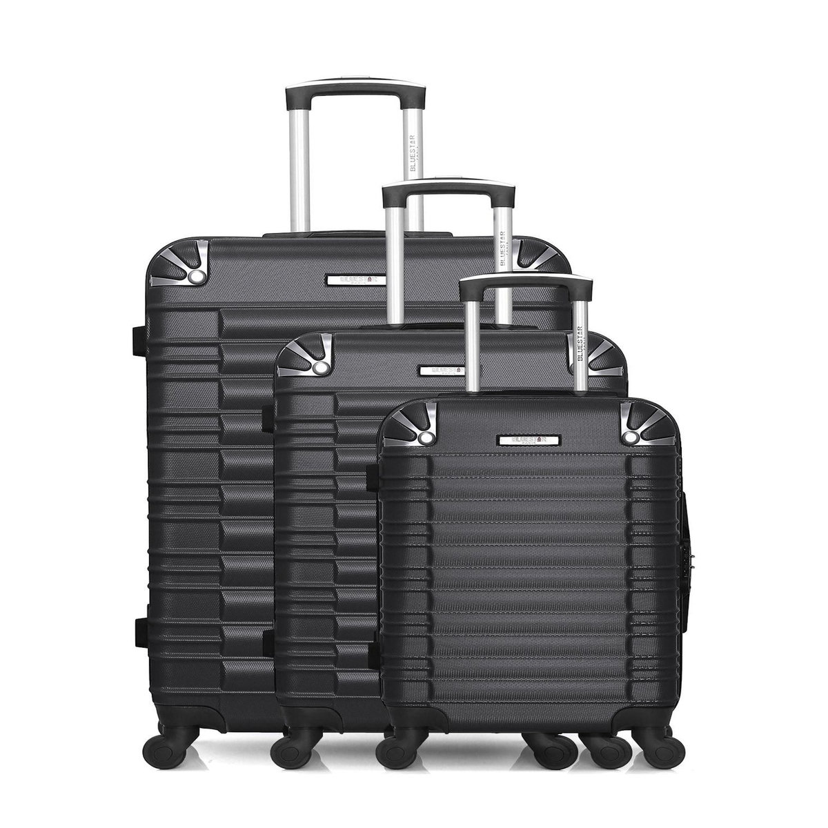 BLUESTAR BLUESTAR - Set de 3 Valises LIMA 75 cm 4 Roues