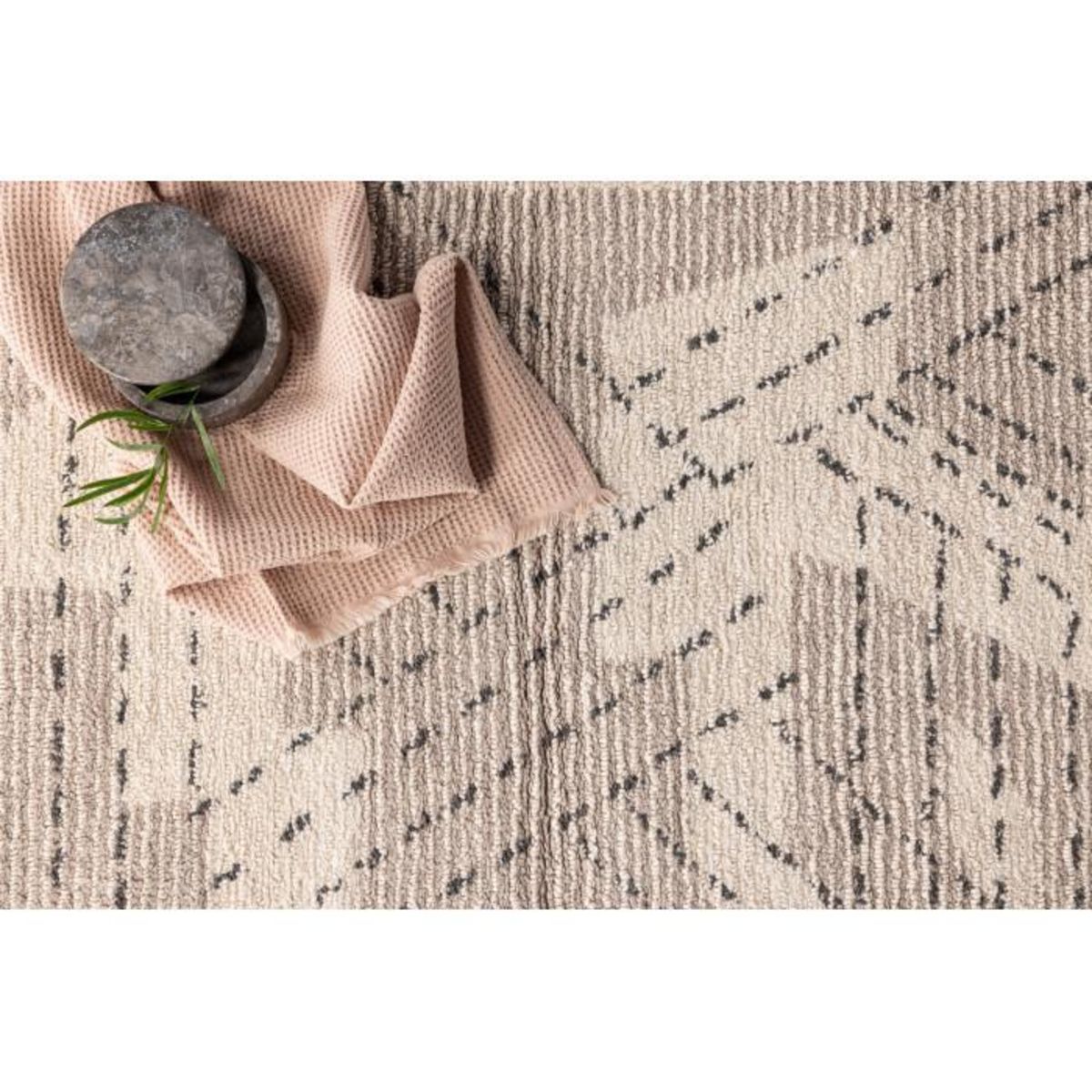 Paris Prix Tapis de Salle de Bain  Lorentz  60x90cm Grège