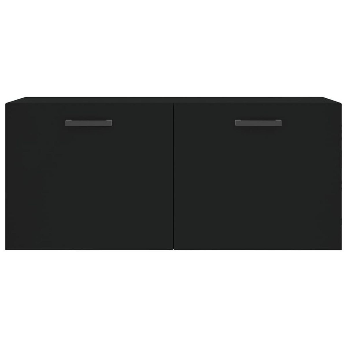 VIDAXL Armoire murale noir 80x36,5x35 cm bois d'ingenierie