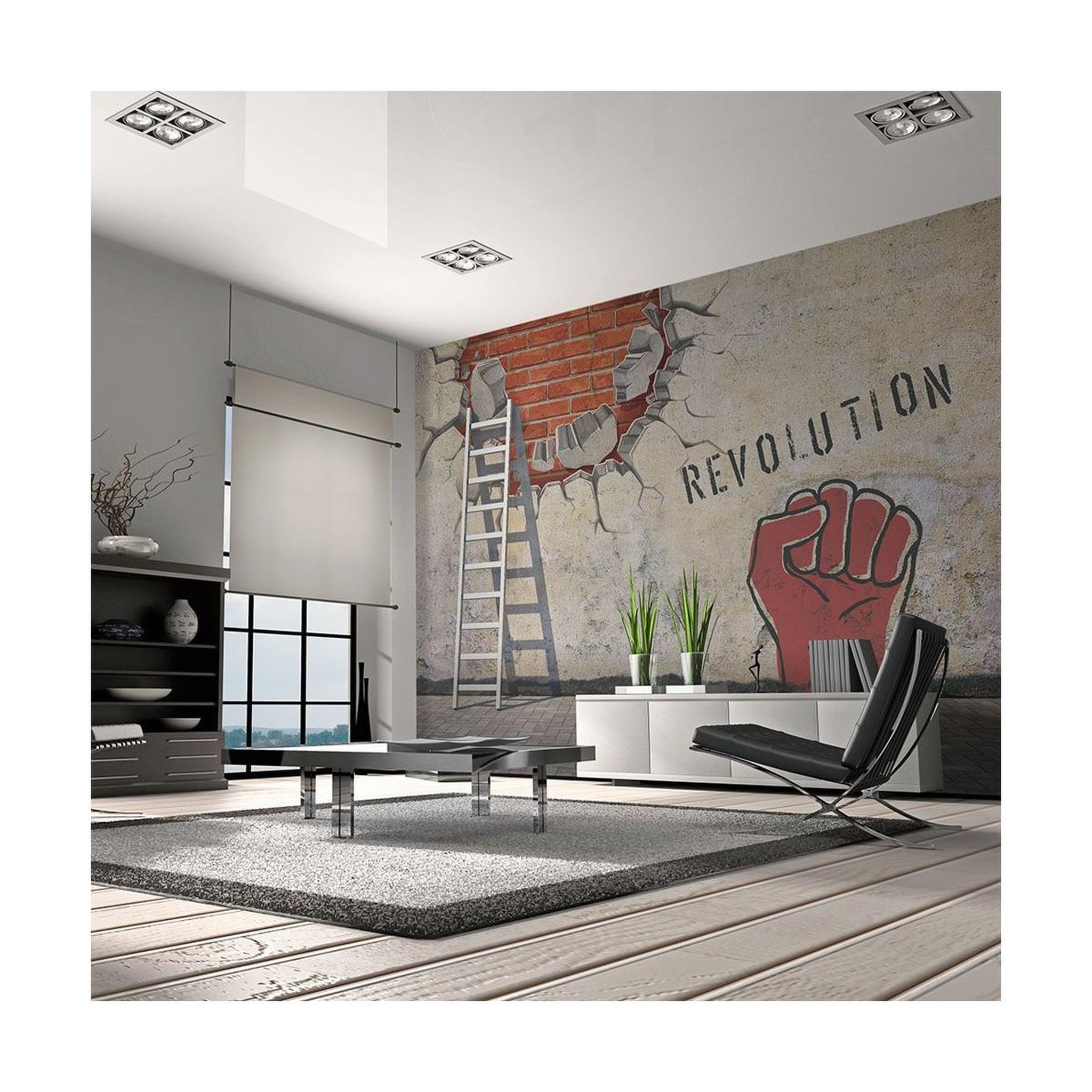 Voir la diapositive 1 : Paris Prix Papier peint  la main invisible de la révolution