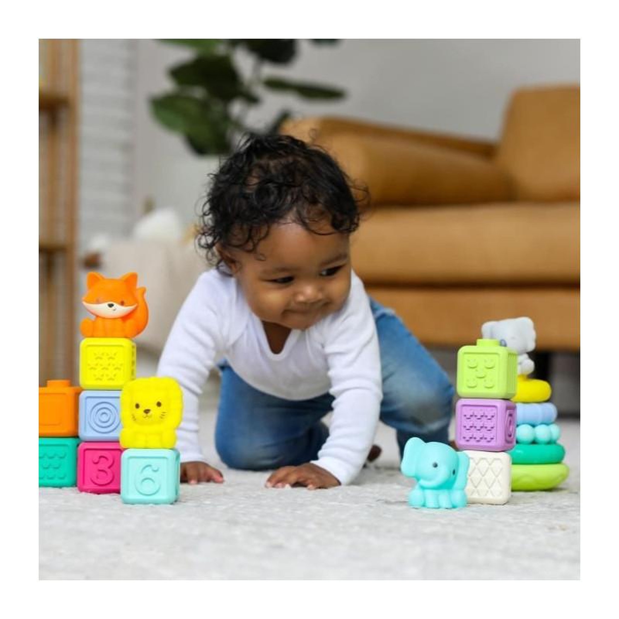 Voir la diapositive 3 : INFANTINO Coffret de 20 pieces sensorielles - INFANTINO - 315222 - Empilables