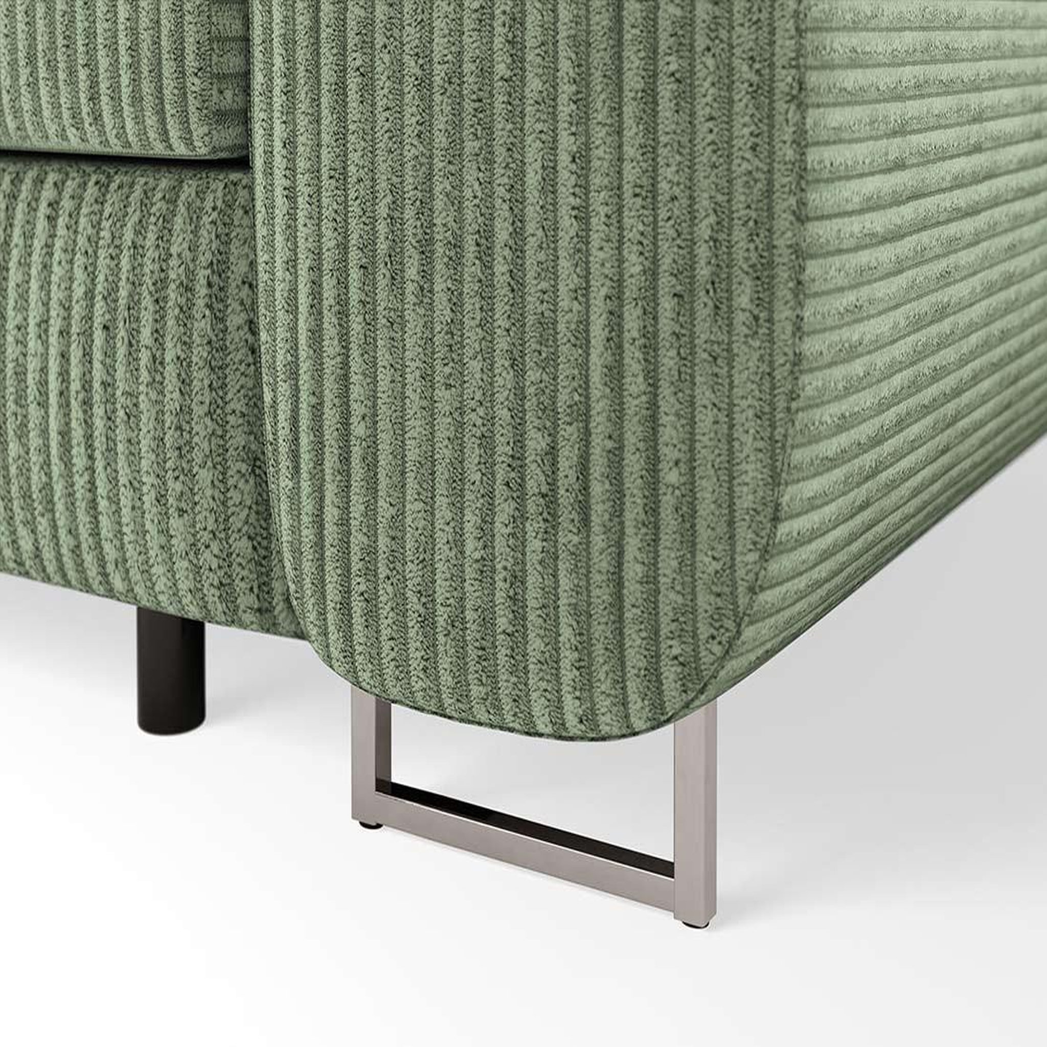 Voir la diapositive 6 : BEST MOBILIER Pablo - canapé droit 2 places avec têtières ajustables - en velours côtelé
