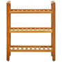 Voir la diapositive 2 : VIDAXL Etagere a chaussures a 3 niveaux 50x27x60 cm Chene massif