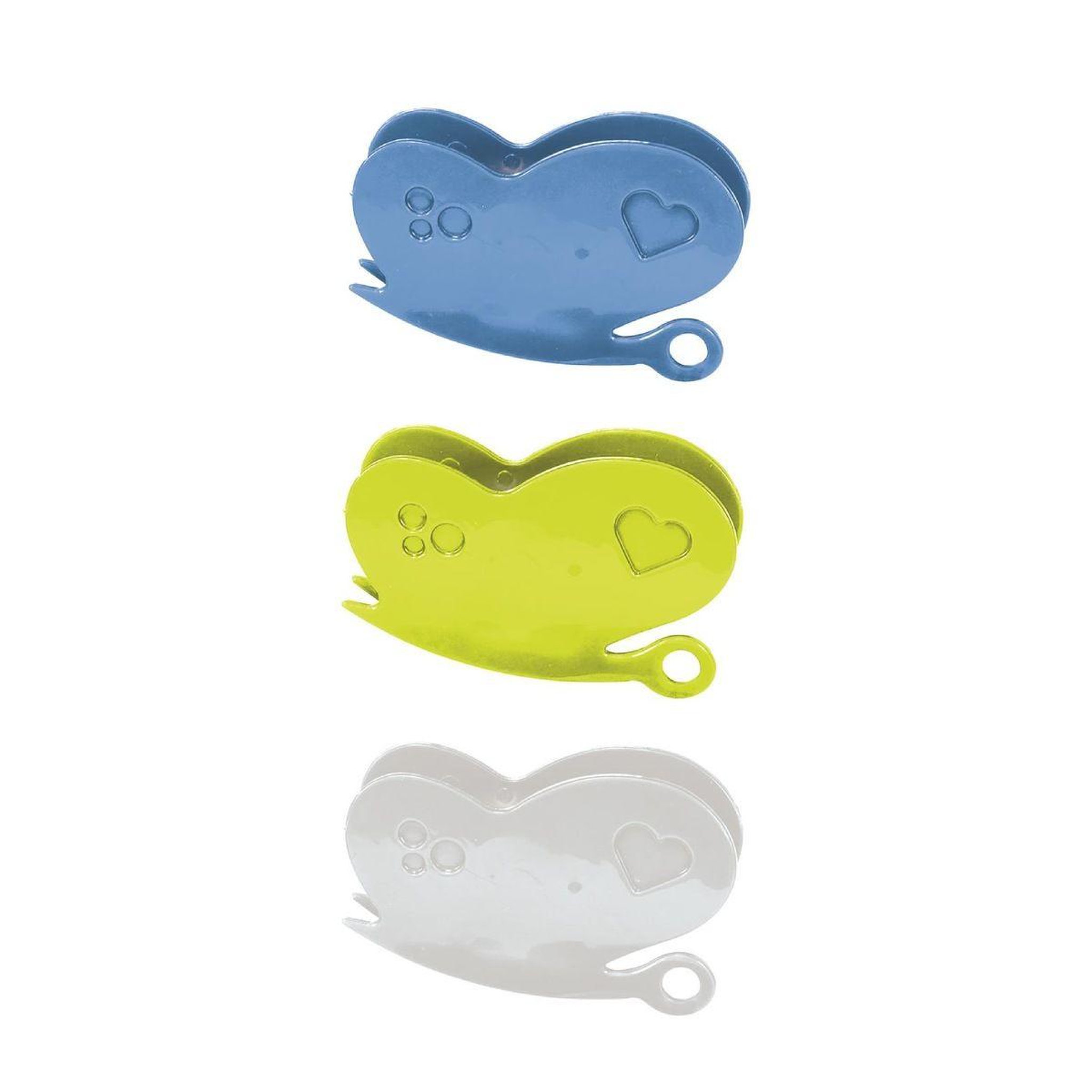 Paris Prix Lot de 3 Pinces Conservation  Papillon  6cm Multicolore