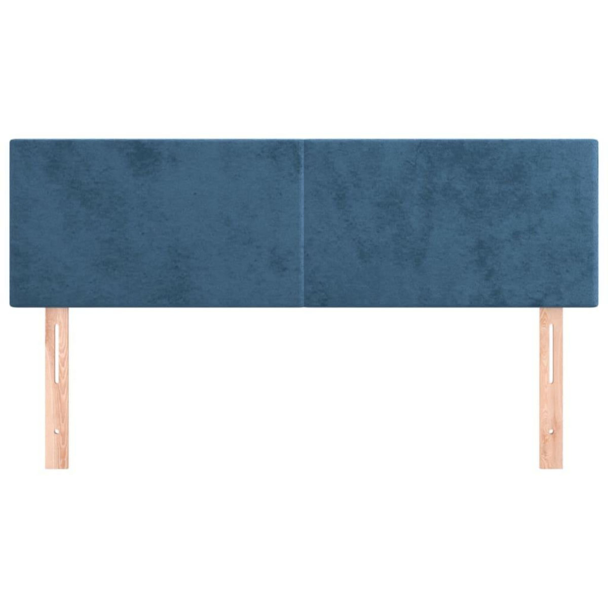 VIDAXL Tetes de lit 2 pcs Bleu fonce 72x5x78/88 cm Velours