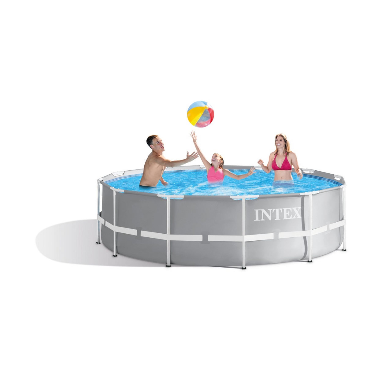 INTEX Piscine tubulaire ronde - 366x122cm - PRISM