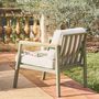 Voir la diapositive 6 : SWEEEK Salon de jardin Casoria, aluminium et polywood 4 places, 1 canapé, 2 fauteuils, 1 table basse