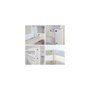 HomeStyle4U Lit mezzanine 90x200 rideau design etoiles blanches